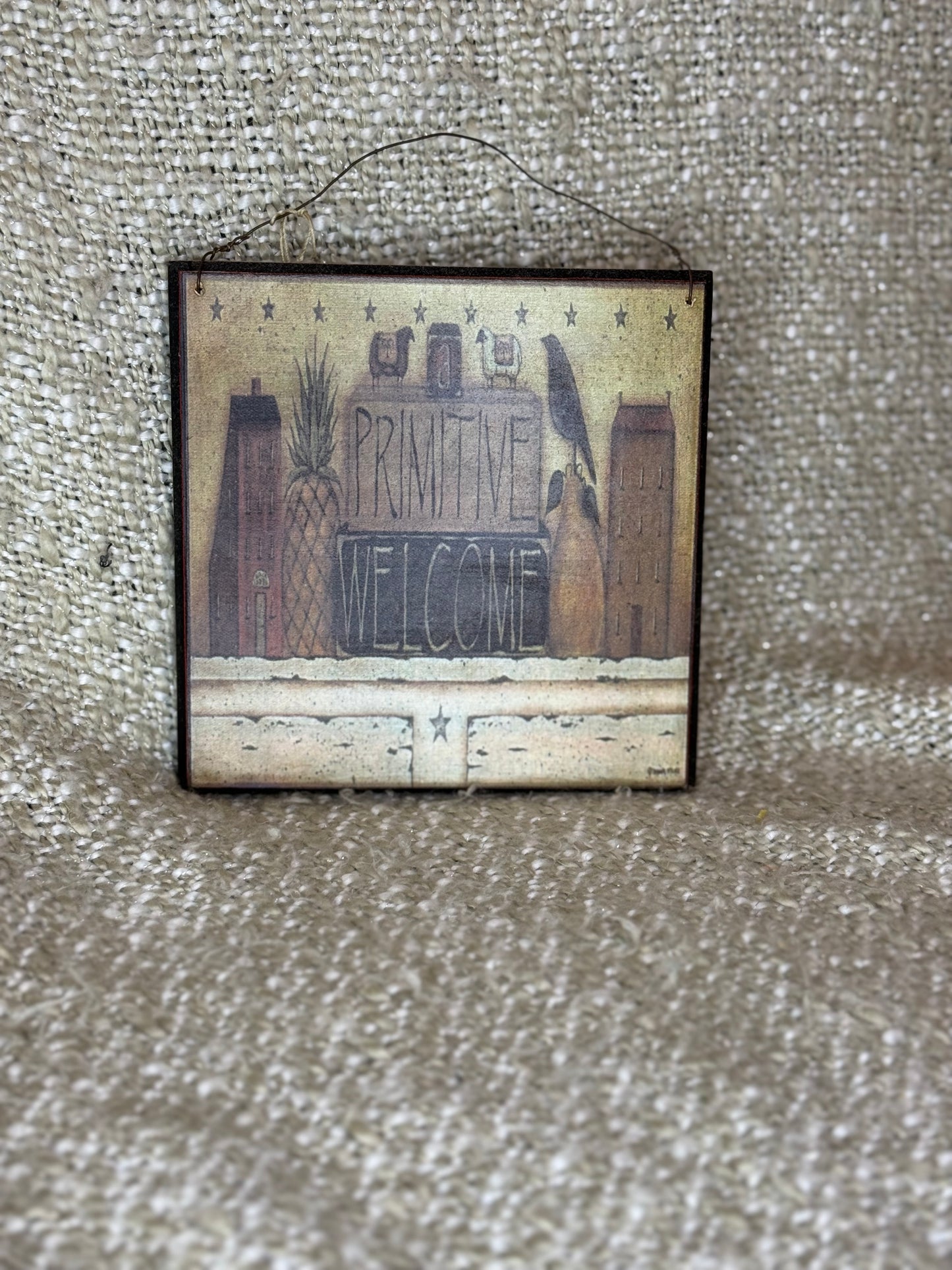 Rustic Roots Welcome Board