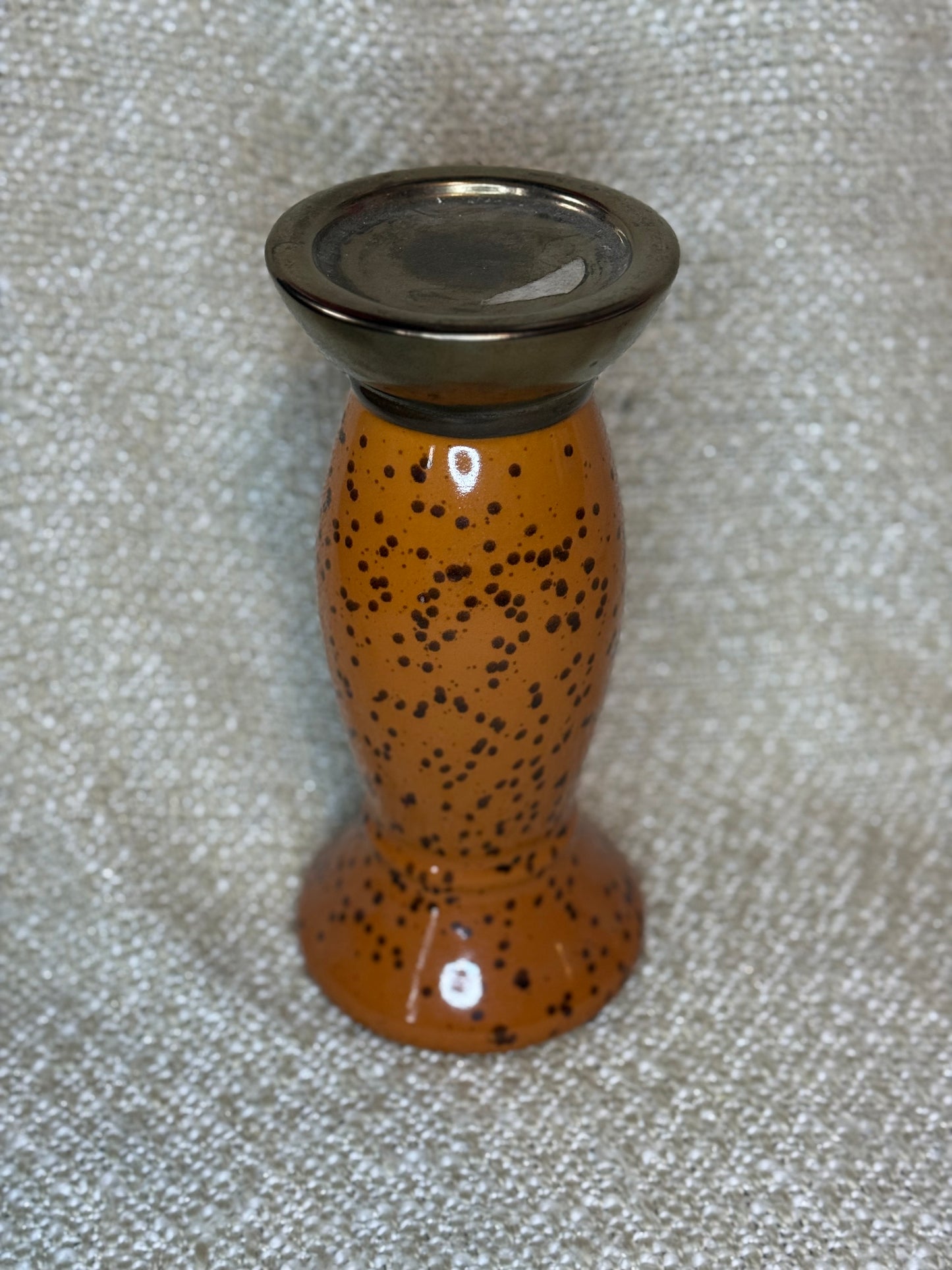 Speckled Butternut Taper Holder