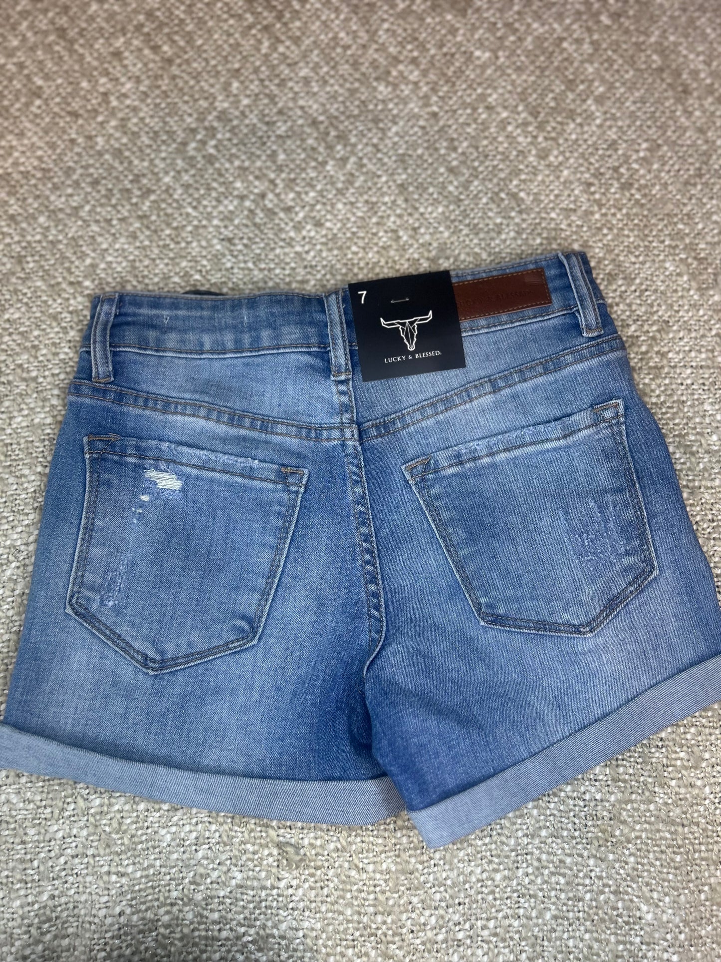 Wild Ride Distressed Denim Shorts