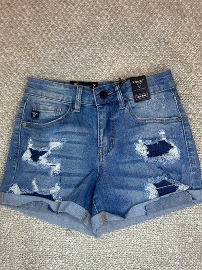 Wild Ride Distressed Denim Shorts