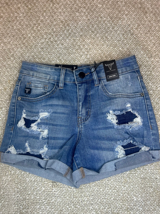 Wild Ride Distressed Denim Shorts
