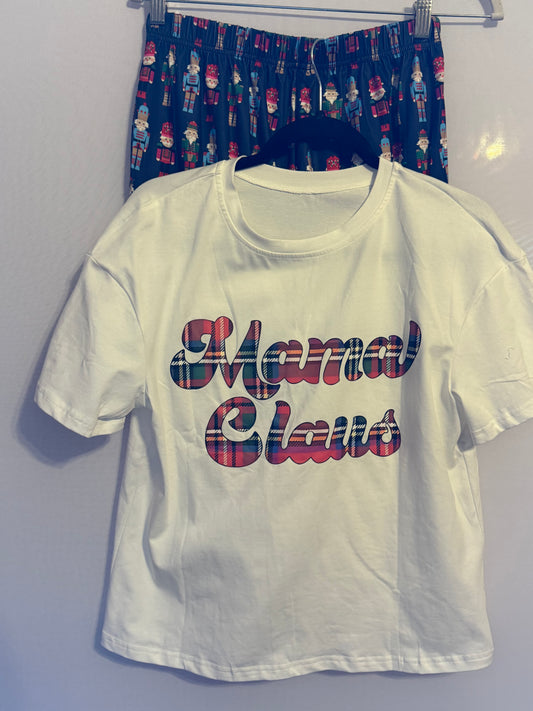Mama clause Pajamas