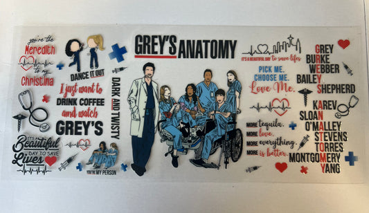 "You're My Person" Grey's Anatomy Cup Decal