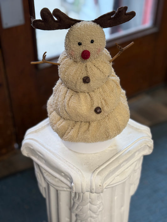 Melting rednosed, reindeer