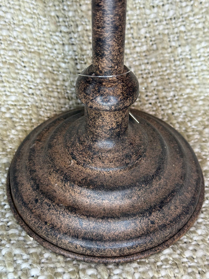 Rustic Iron Taper Candlestick