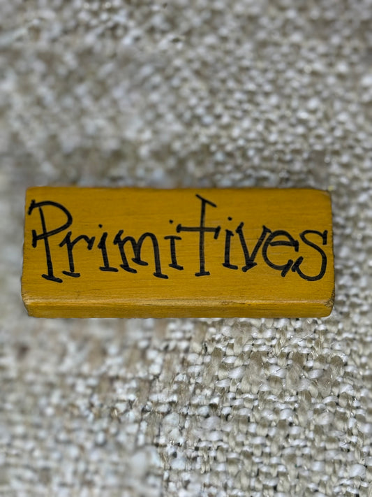 Rustic Label Block - 'Primitives'