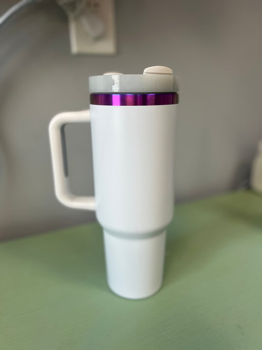 White/Chrome 40oz