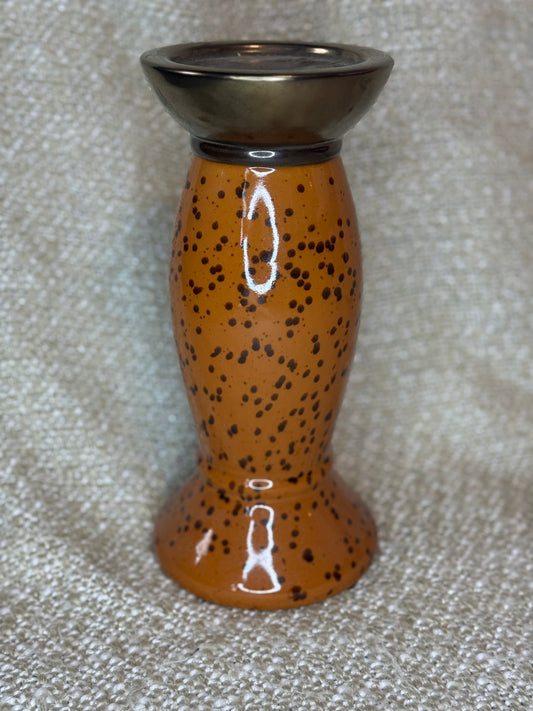 Speckled Butternut Taper Holder