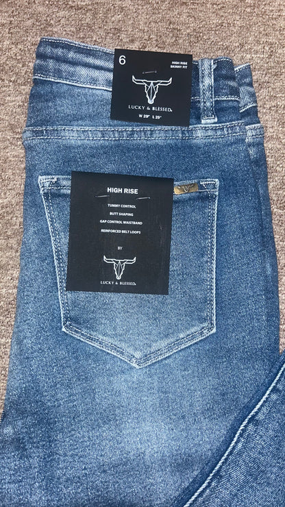 Lucky & Blessed High Rise Skinny Fit