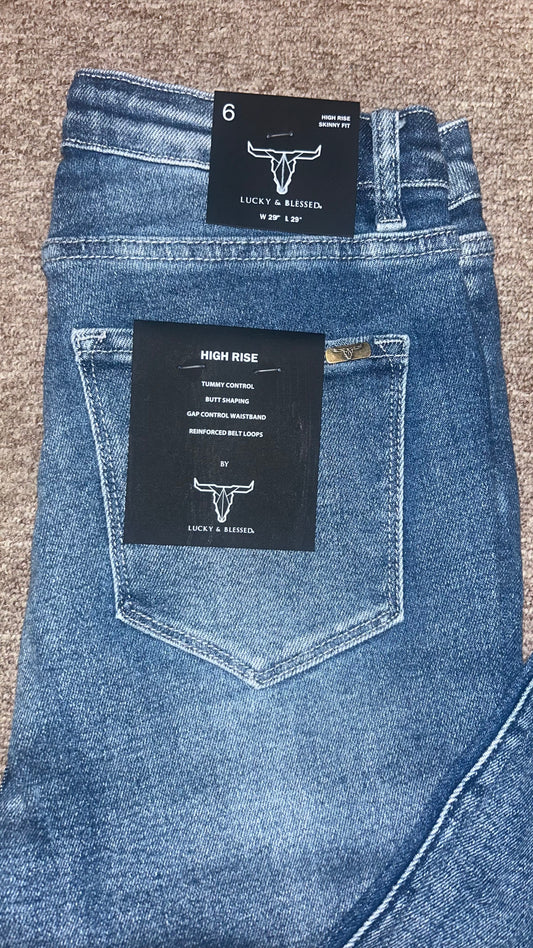 Lucky & Blessed High Rise Skinny Fit