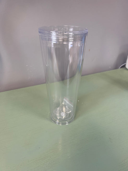 25oz Plastic Snowglobe Tumbler