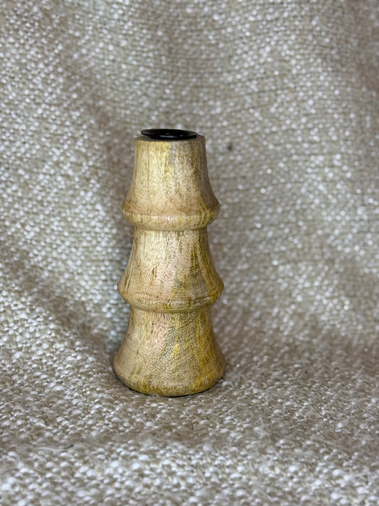 Mini Mango Wood Taper Holder