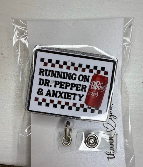 Badge Reel- Dr.Pepper