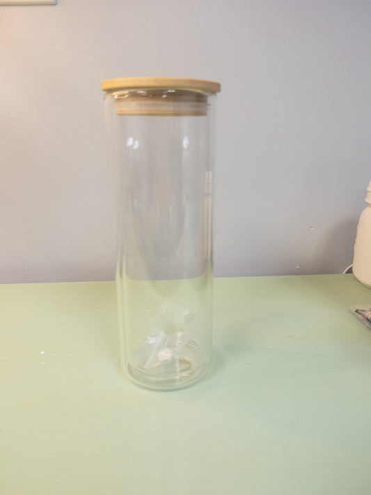 25oz Glass Snowglobe Tumbler