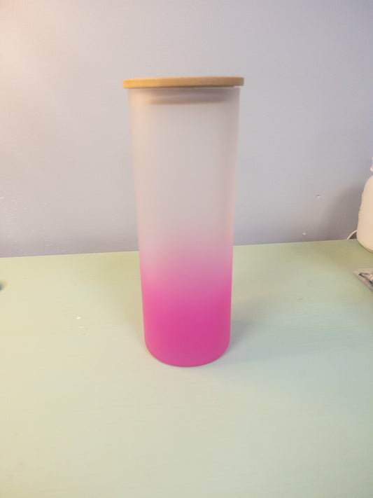 25oz Pink Frost Tumbler