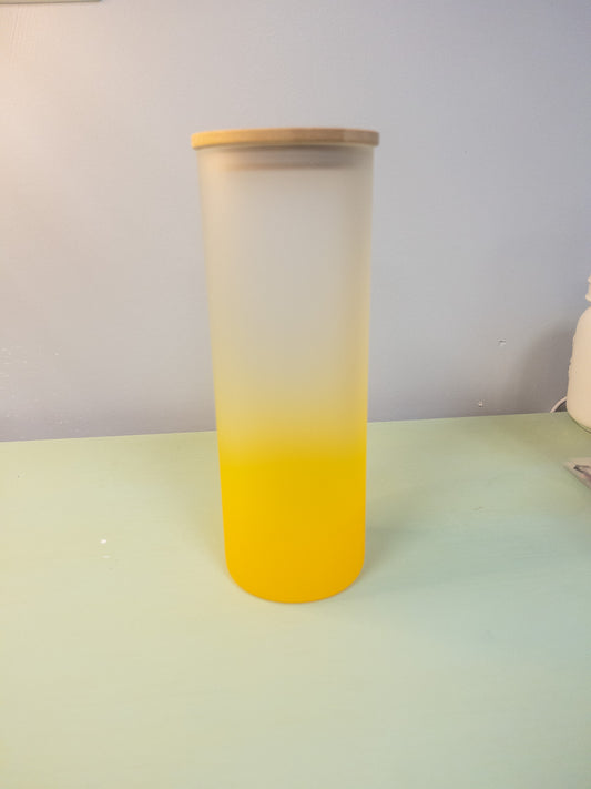 25oz Yellow Frost Tumbler